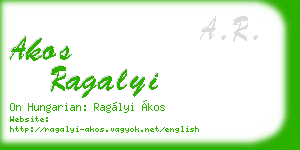 akos ragalyi business card